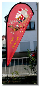 Beachflagge - Weihnachten