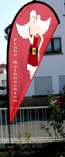 Wheinachtsengel-Beachflagge