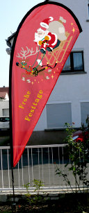 Weihnachtsmann Beachflagge