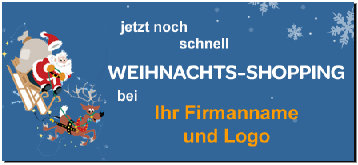 Banner Weihnachts-shopping