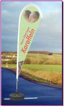 Beachflagge Kartoffeln